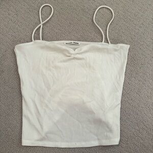 NWOT! Reformation White Fitted Camisole with Spaghetti Straps